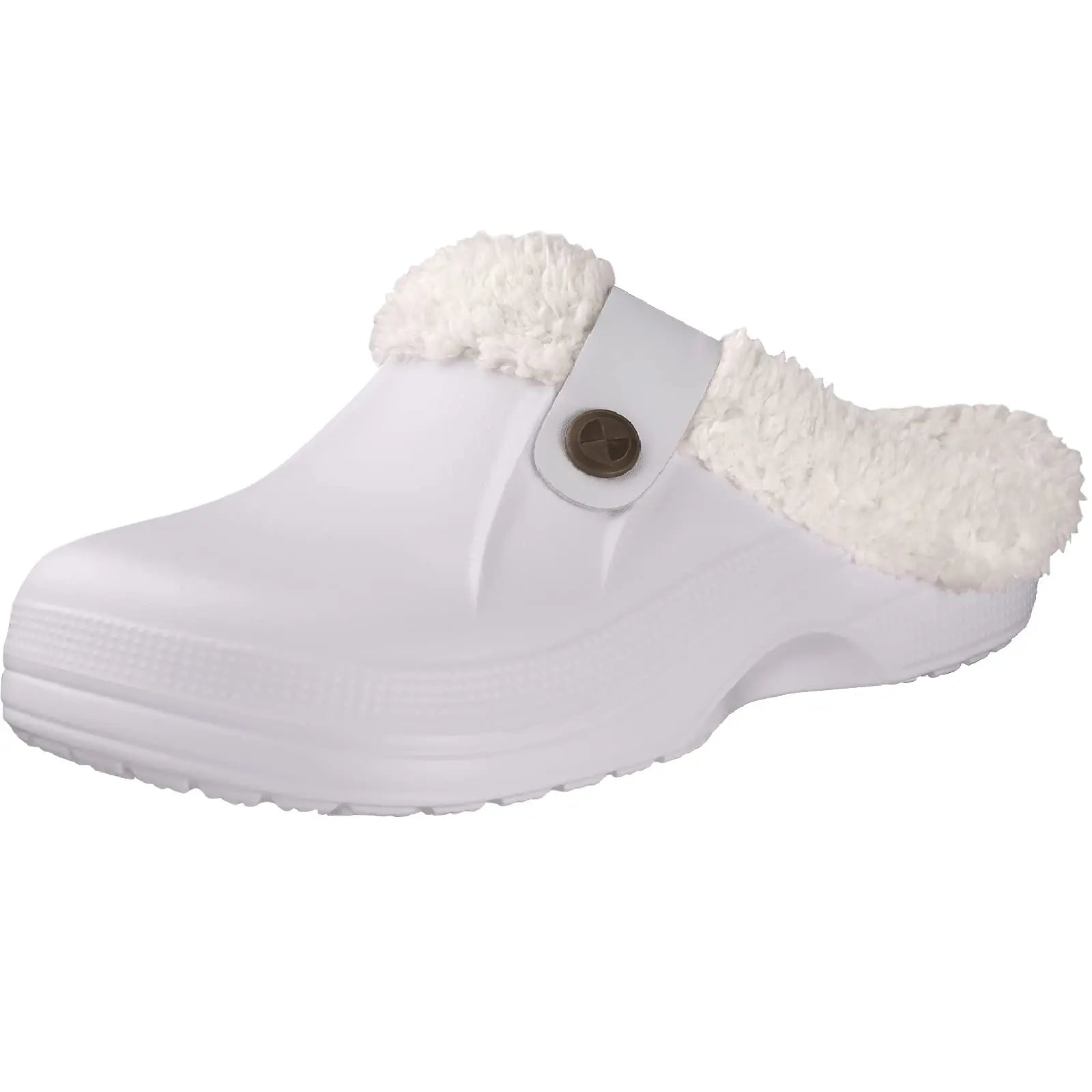 Unisex Plush Garden Winter Slippers Fur Clogs Slippers Non-Slips Cosy Fuzzy Home Slides With Soft Furry Waterproof For Men & Women