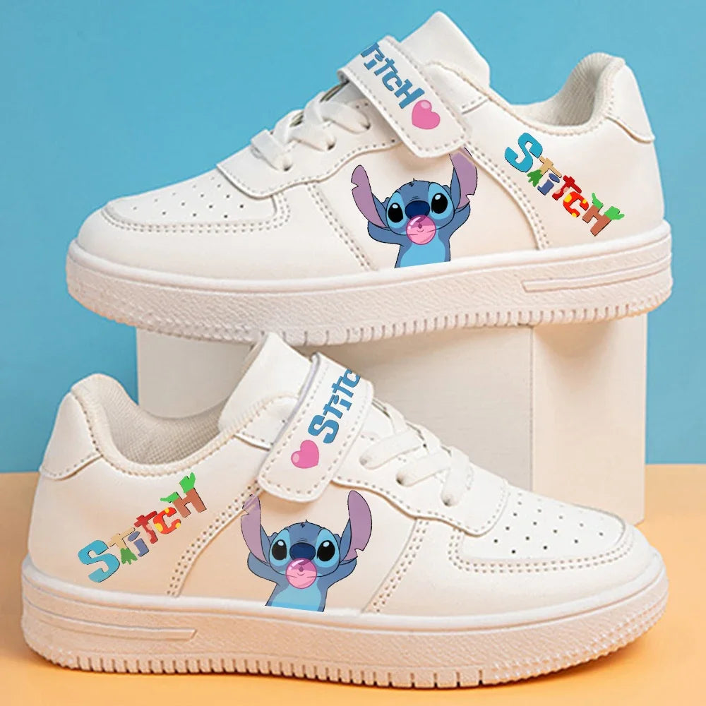 Stitch Shoes Sneakers For Children Student Casual Basketball Shoes Kid Sneakers Girls Boys Running Fashion Sports Shoes Gift