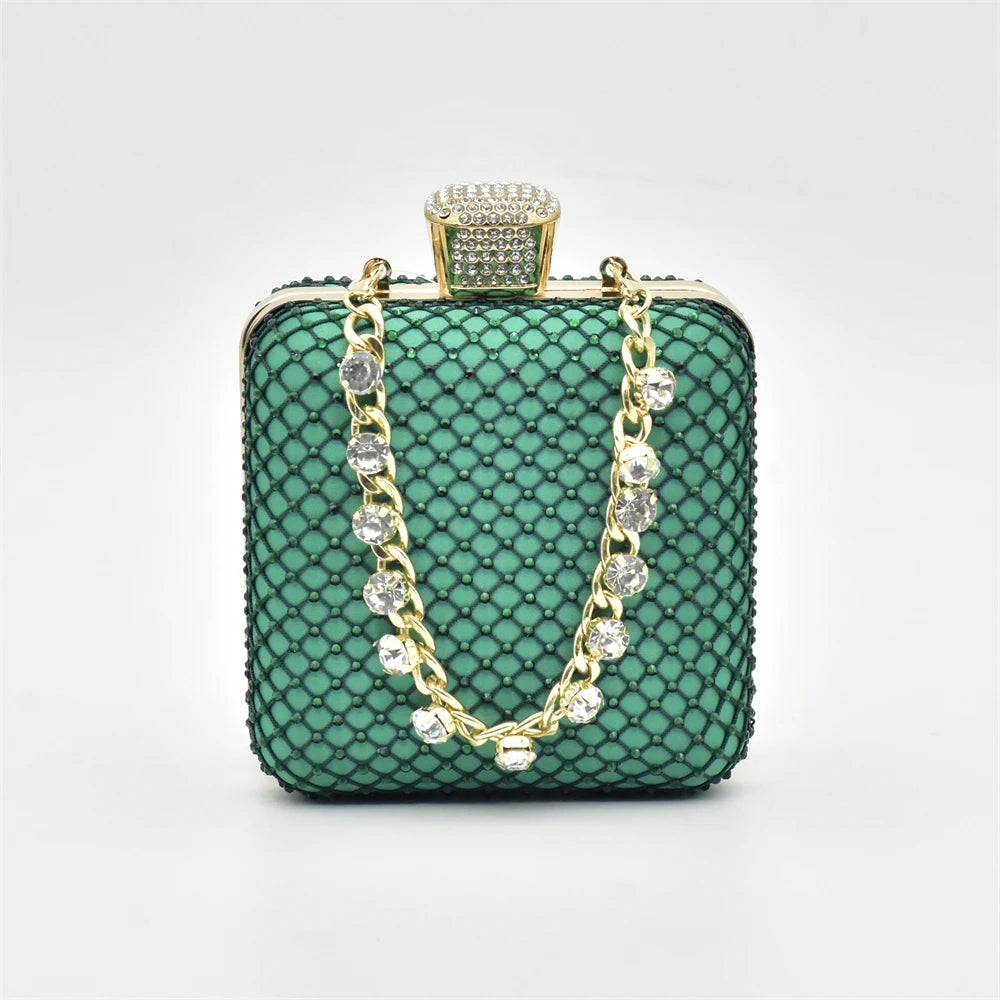 Hollow Design Trendy African Matching Shoes and Bags Italy Rhinestone Women Party Pumps for Women Elegant Wedding Shoes Bride