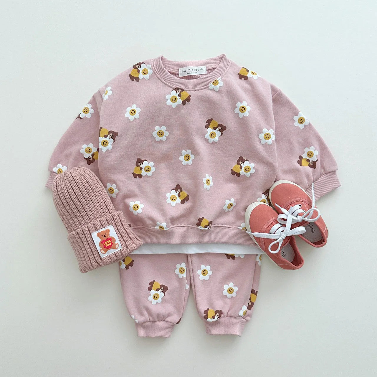 Autumn Baby Clothing Set Infant Girls Hoodie Suit Boys Sweatshirts And Pants For Children 0-3Y Unisex