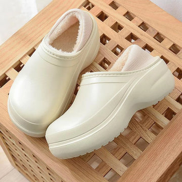 Women's Winter Warm Fashion Furry Slippers Cotton Slides For Outdoor Indoor Couples Use With Non-Slip Thick Sole Plush Fluffy Ladies' Slippers