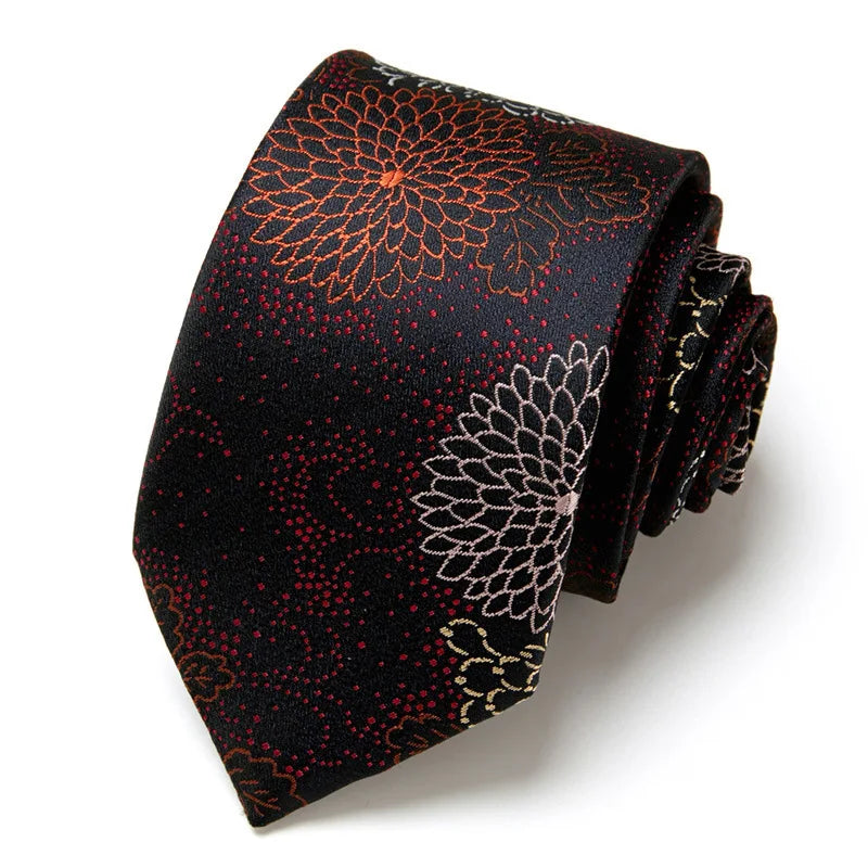 Men's Business Neckties Men's Stripe Plaid Floral Blue Wedding Ties Jacquard Woven Men Neck Jacquard Ties Vintage Accessories