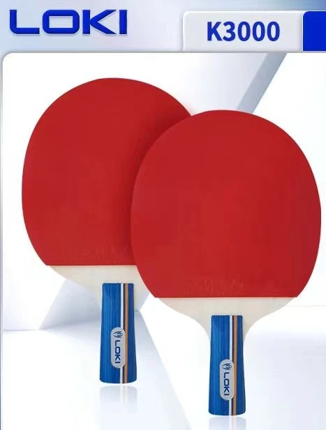 K5000 K3000 K1000 Table Tennis Racket Set 2pcs Home Entertainment Ping Pong Rackets with Blue Colour Ping Pong Rubber