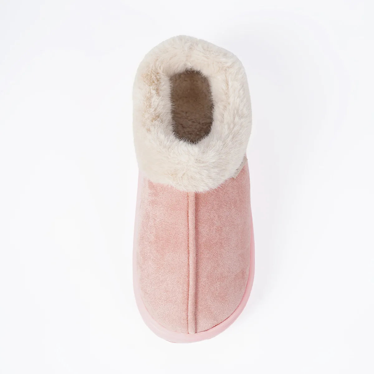 Women's Winter Warm Shoes Platform Fluffy House Shoes With Cotton and Thick Sole Plush Suitable For Couple Slippers