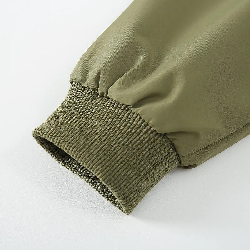 Nieuwe herfst kinderhonkbaljacks jongens casual losse patchwork jas kinderen simplicity buitenkleding winddichte stof 2-7 jaar jongens