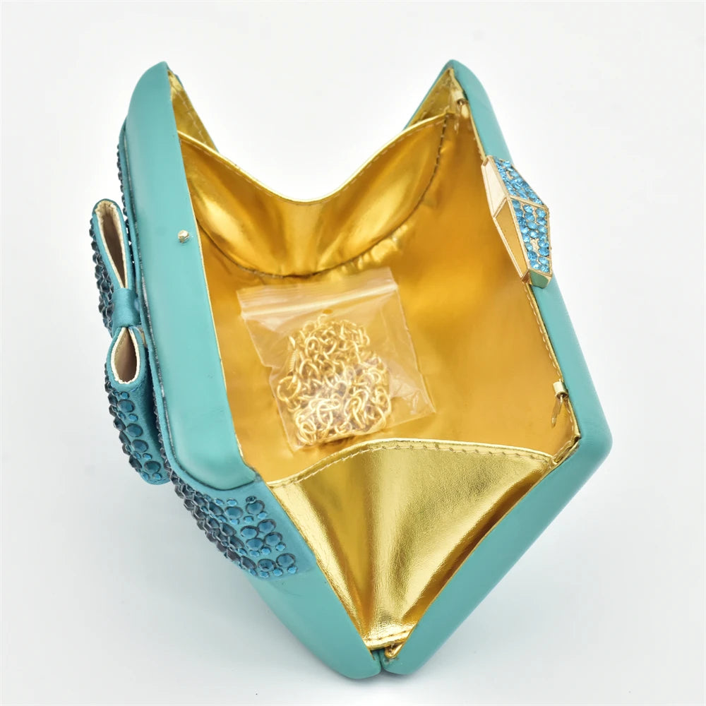 Italian Ladies Shoes and Bags To Match Set Decorated with Rhinestone Sling Backs Low (1cm-3cm) Luxury Shoes Women Designers