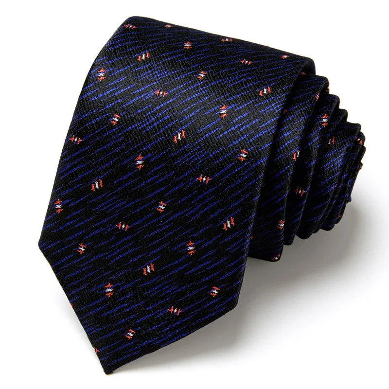 Men's Business Neckties Men's Stripe Plaid Floral Blue Wedding Ties Jacquard Woven Men Neck Jacquard Ties Vintage Accessories