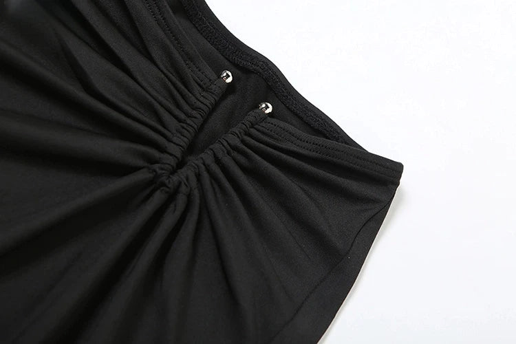 Classic Matching 2 Piece Set Women Fashion Solid Long Sleeve O-neck Crop Tees+Splited Maxi Skirts Female High Street Suits