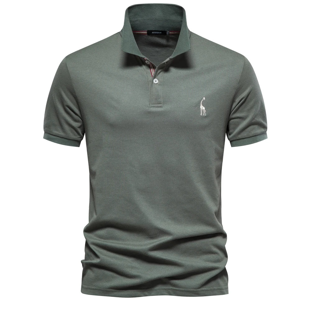 Men's Polo Shirts Cotton Polo Shirts for Men Short Sleeve High Quality Solid Polo Men New Summer Clothing
