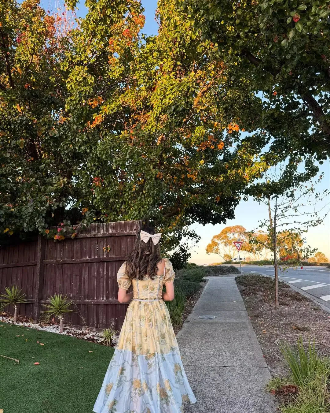 Patchwork Floral Print Boho Summer Dresses Women Vintage Puff Sleeve A-line Midi Chiffon Dress Chic Lady Vacation Robe