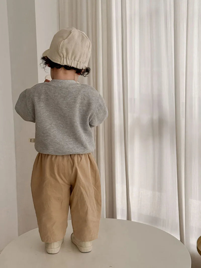 New Autumn Boys Girls Dog Baseball Uniform Cartoon Embroidered Pattern Kids Coat Fashion Children Clothes Pants 9M-5T Unisex