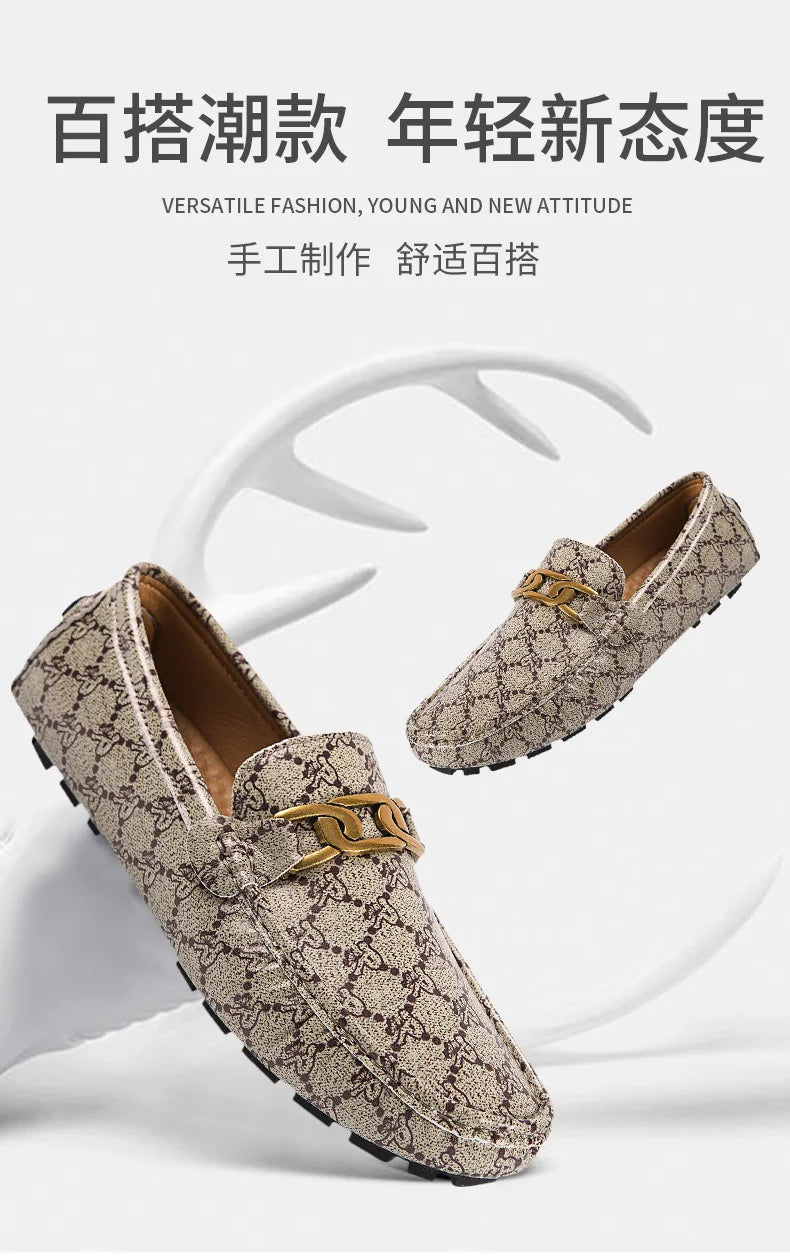 Khaki Men Dress Shoes Light Weight Mens Outdoor Walking Casual Shoes Large Size Male Formal Party Wedding Dress Loafers
