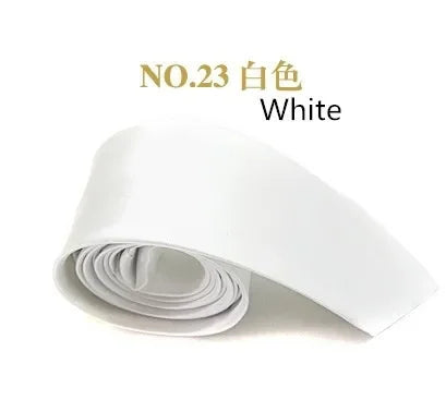 35 kleuren Nieuwe stijlvolle 5 cm smalle effen stropdas voor heren. U kiest kleuren. Mode-uniform stropdas.