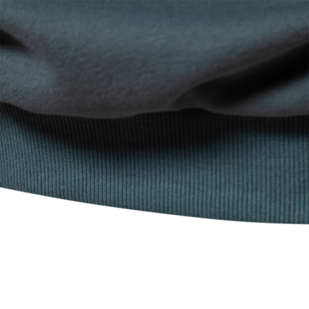 Men's Zipper Pocket Cotton Blend Sweatshirt For Casual Sport Pullover Men's Sweatshirts
