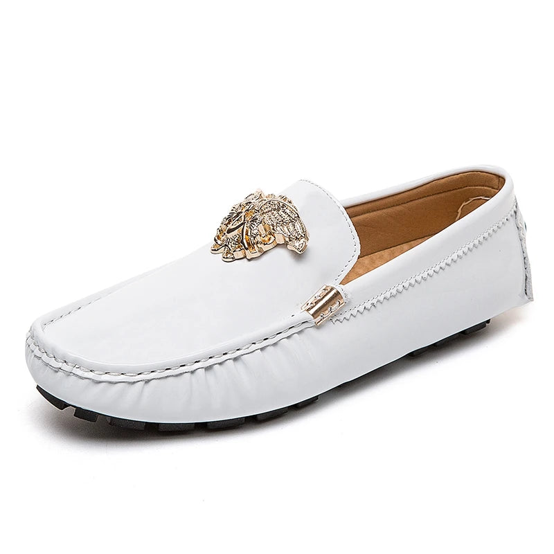 Fashion Black Casual Moccasins Shoes for Men Breathable Male Party Evening Dress Shoes Large Size 46 47 48 Youth Wedding Loafers