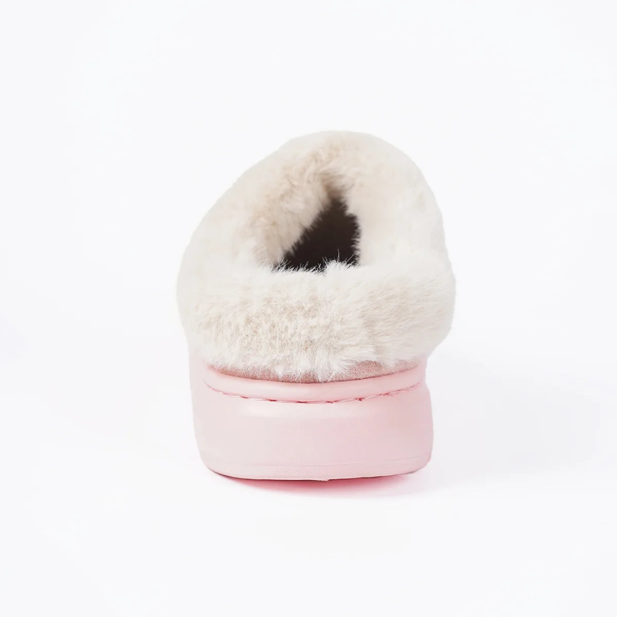 Women's Winter Warm Platform Fluffy High Quality Slippers With Plush Cotton For Indoor and Outdoor Use Fuzzy Slides Ladies' Shoes