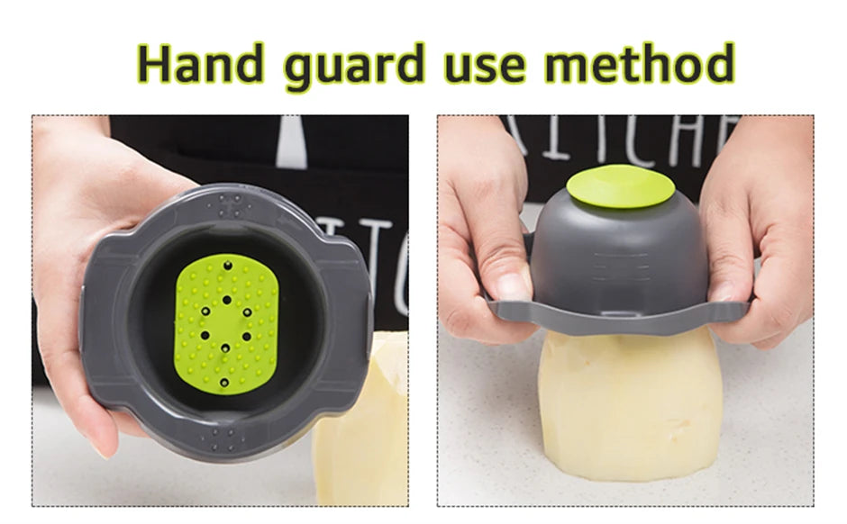 8-in-1 multifunctionele groentesnijder voor huishoudelijk gebruik, aardappelsnijder, keukenradijsrasp, keukengereedschap voor thuisgebruik, fruit en groenten