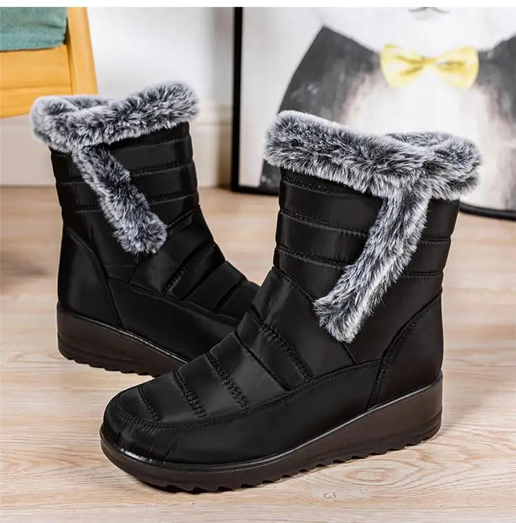 Boots Woman Snow New Women Shoes Platform Shoes Women Fashion Mid Women's High Boots 2025 Trend Botas Mujer Winter Shoes Boots