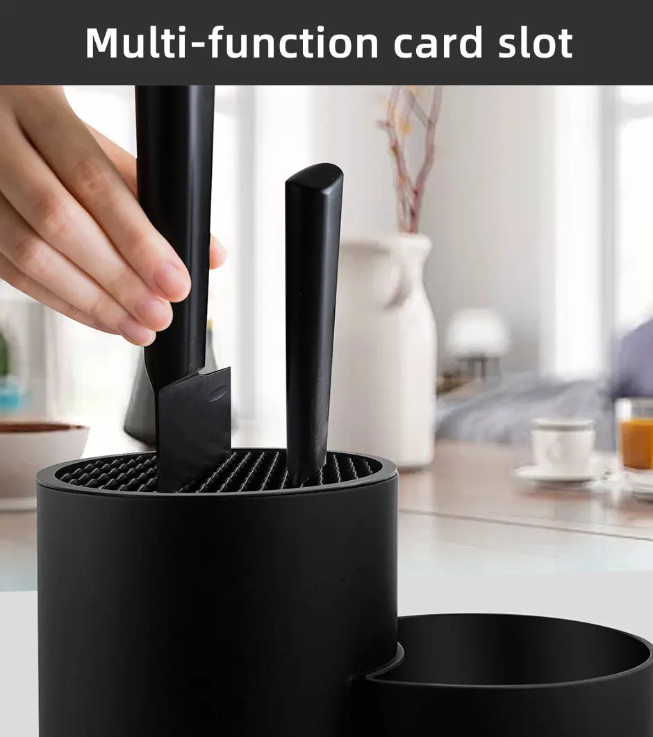 Knife holder Multi-Function Utensil stand Knife Block PP Flatware Drainer Storage Box Spoon Fork Kitchen Organizer Rack
