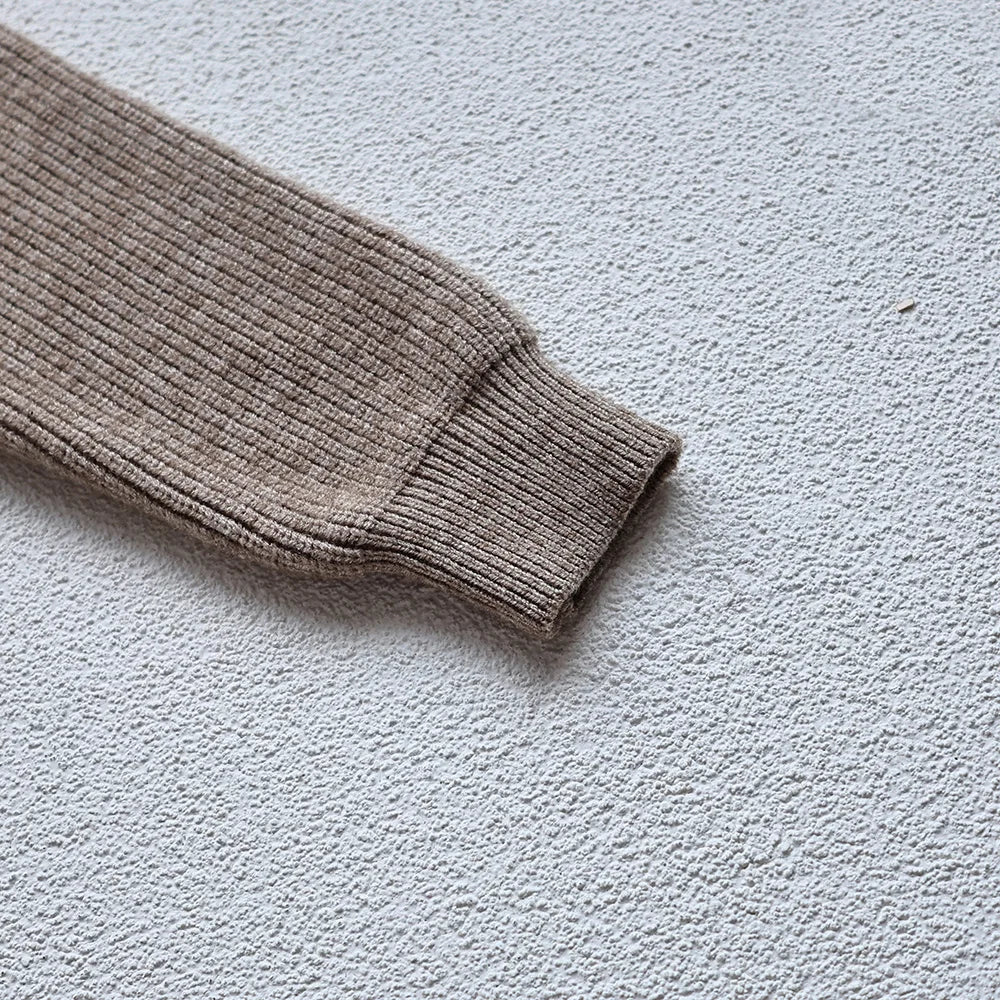 2025 Autumn Winter Comfort Kids Turtleneck Pullover Sweaters Solid Boys Girls Matching Knit Tops Toddler Warm Knitwear Sweaters 1-12Y Unisex