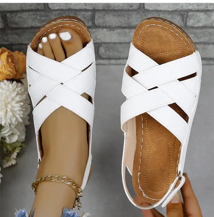 Woman Shoes Sandals Summer Party Walking Shoes Non-Slip Sandals Woman Wedge Shoes Woman Breathable Footwear Sandal Women Female