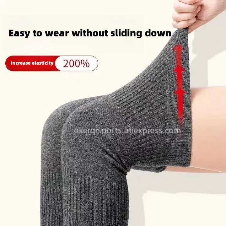 2PCS Unisex Winter Wool Knee Pads Support For Joint Pain, Tendonitis, And Arthritis - Suitable As Leg Sleeves For Arthritis Leg Warming in Advancing Age