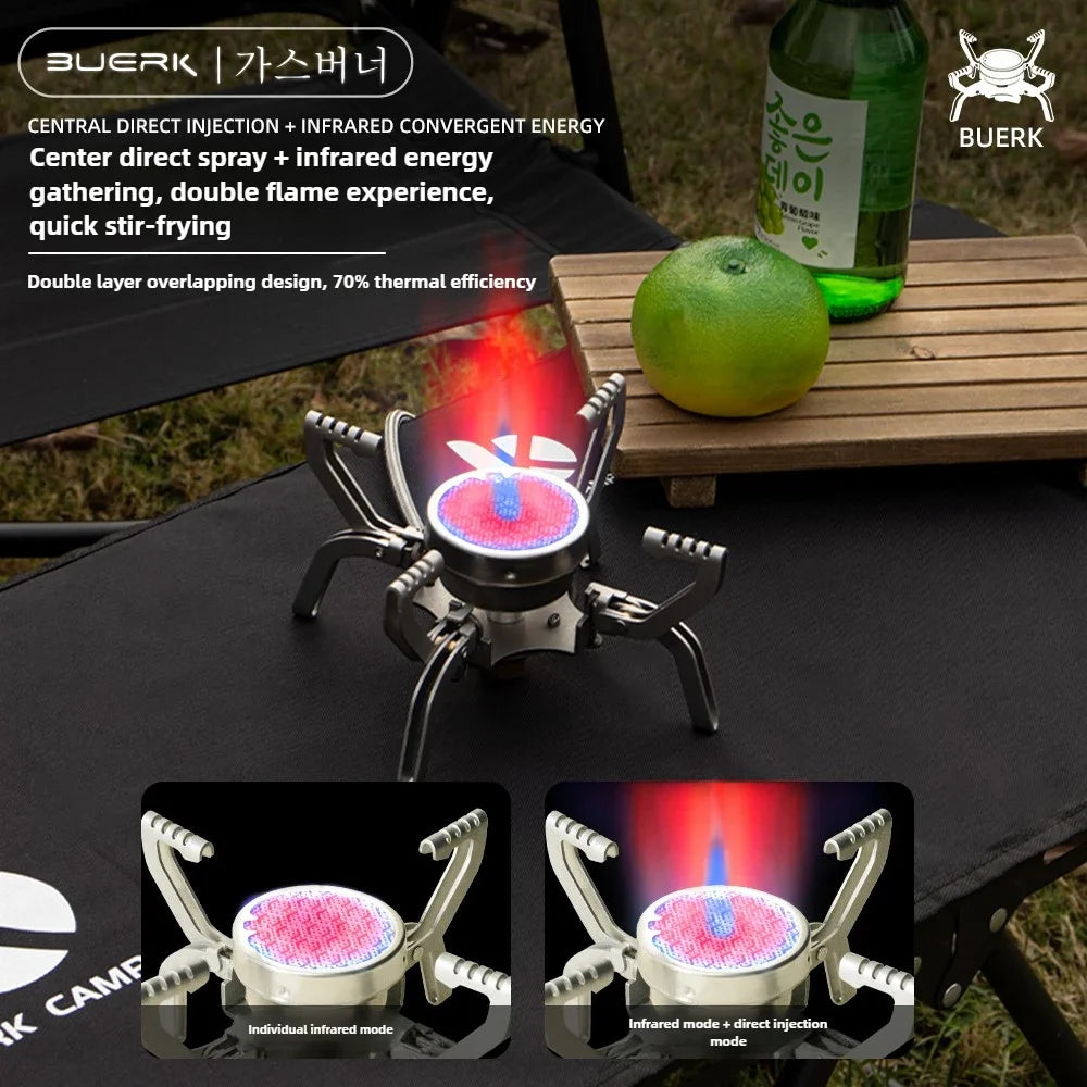 Outdoor Infrared burner Outdoor mini Stove Camping Cooking Ultralight Folding Mini Burner Camp Cooking Supplies