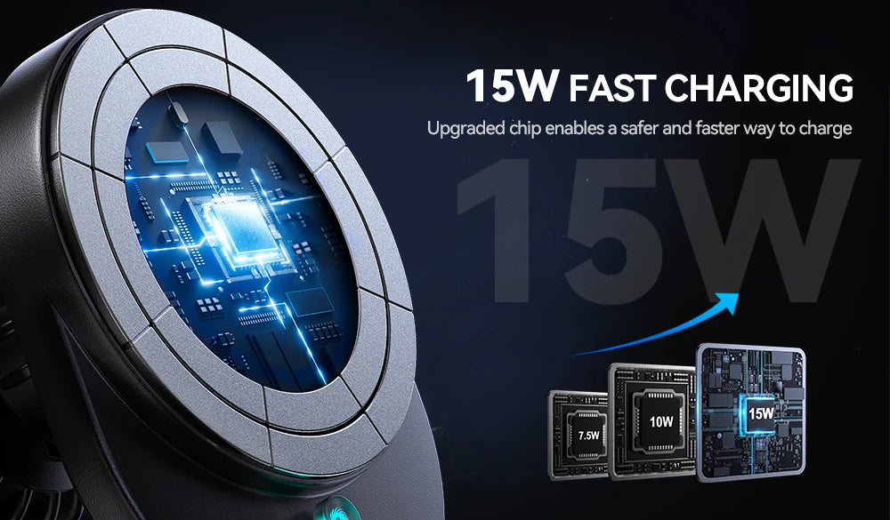 Joyroom Magnetic Wireless Car 15W Fast Charger Phone Holder for MagSafe and Case Car Mount for iPhone 16/15/14/13/12 Air Vent