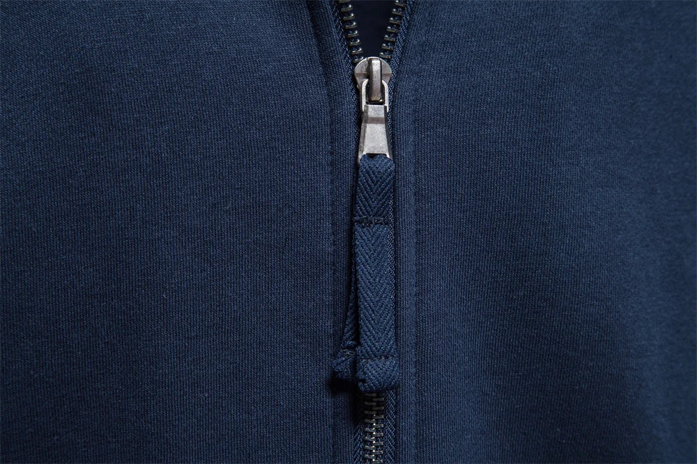 Nieuwe katoenen sweatshirts met rits voor heren, casual sportcardigan, jack en sweatshirt voor heren
