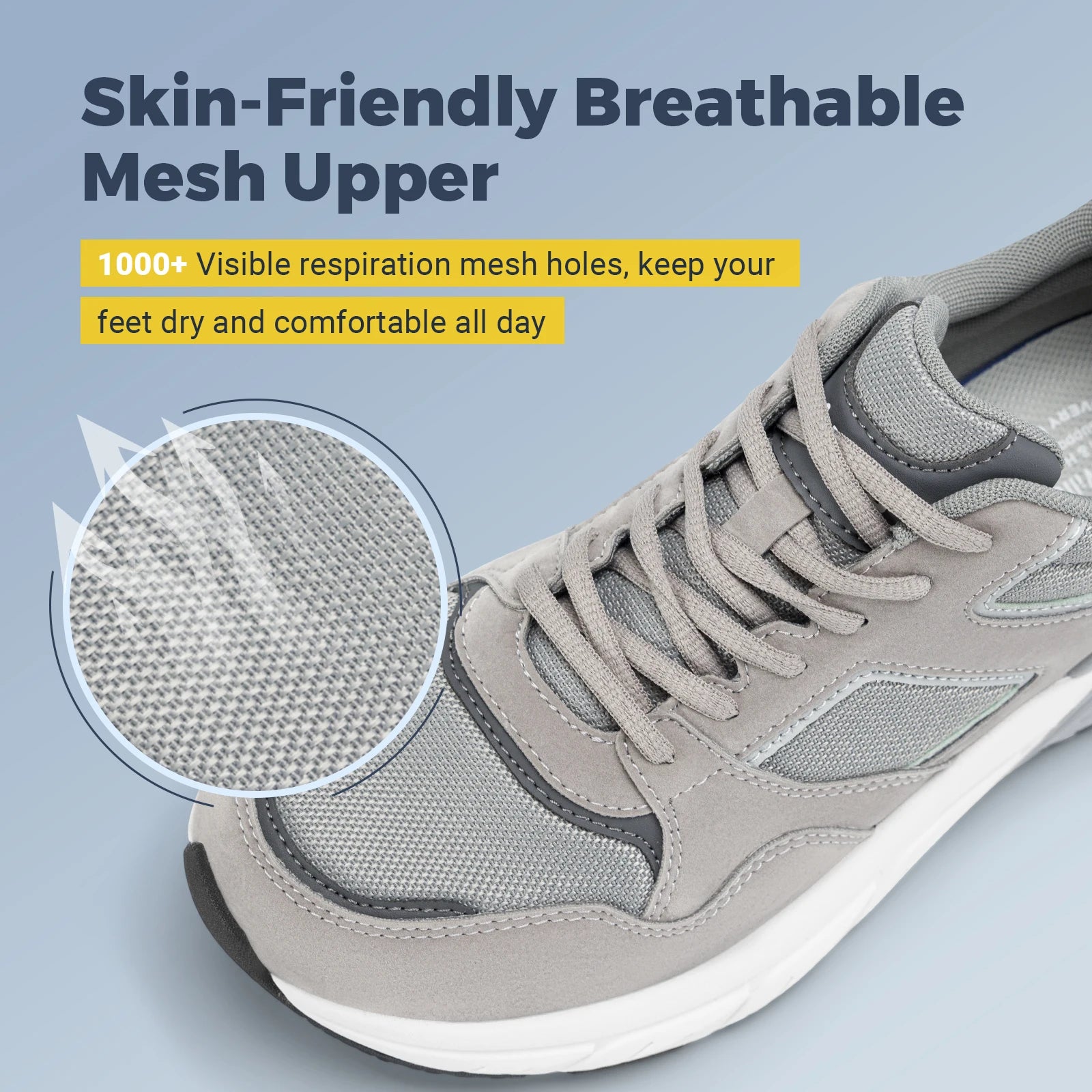 Men's 4E Wide Width Running Shoes - Sneakers With Arch Support For Flat Feet, Plantar Fasciitis And Heel Pain Relieve