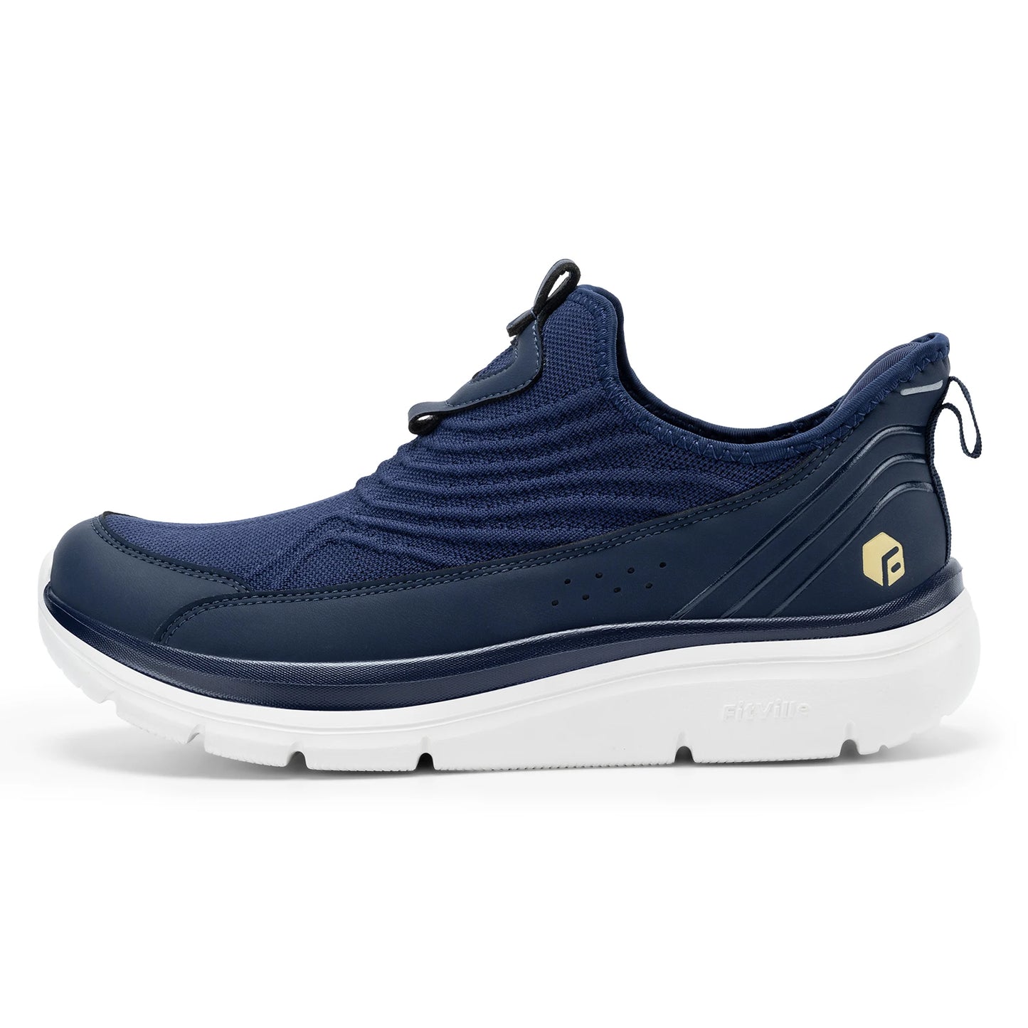 Wide Men's Slip-On Walking Shoes Lightweight Breathable Outdoor Casual Sports Running Shoes Sneakers For Swollen Feet