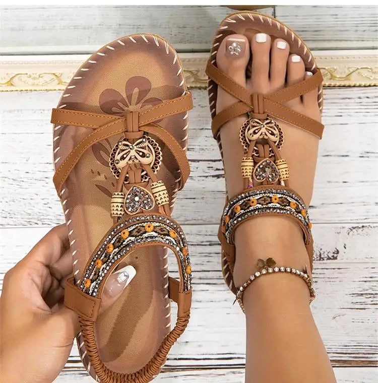 Sandals Women Shoes Summer Soft Shoes Woman Retro Women's Sandals Platform Sandals Woman Elegant Female Sandal Women Footwear