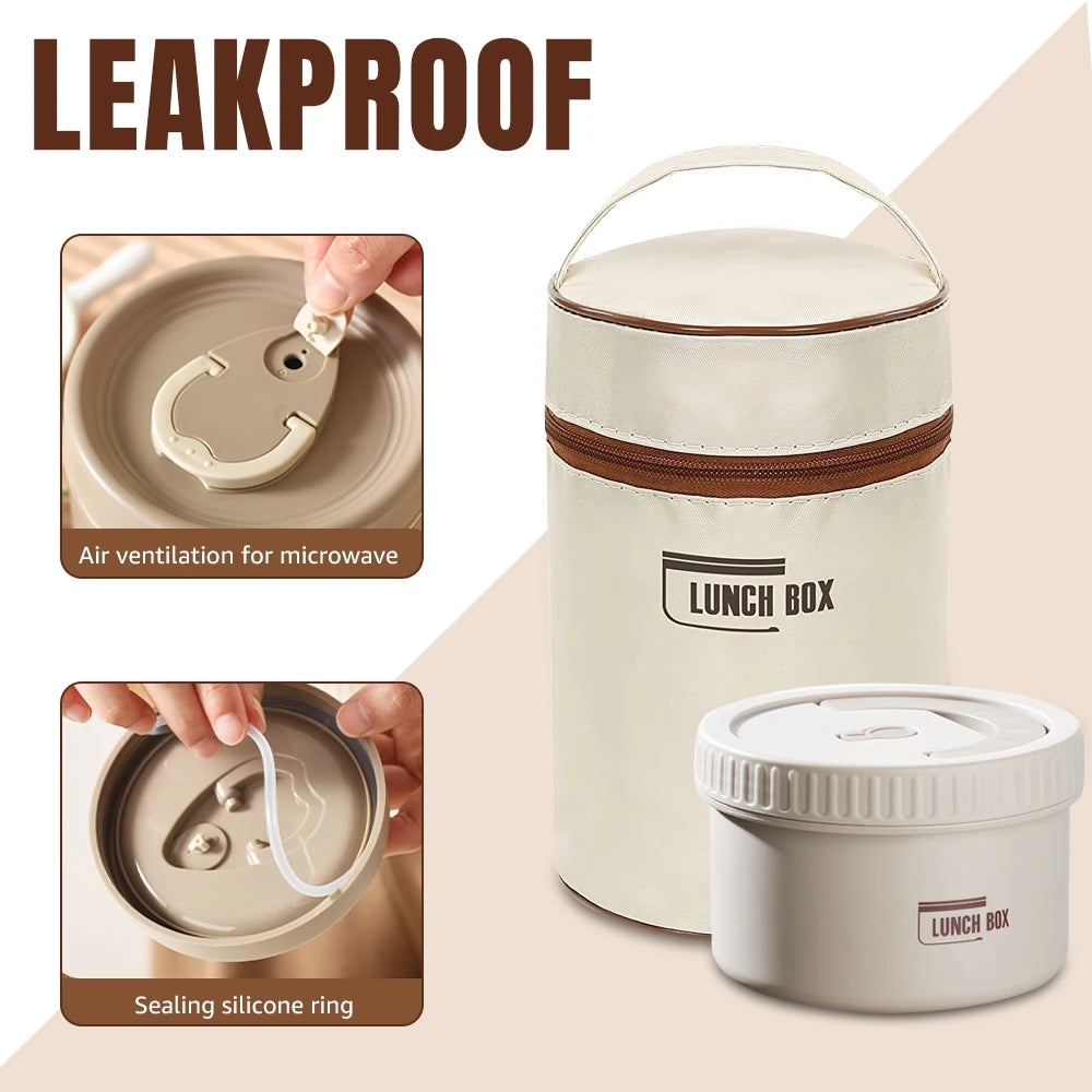 Thermal Lunch Box Portable Japanese Style Bento Box Lunchbox Leakproof Food Container Microwave oven Dinnerware for Students