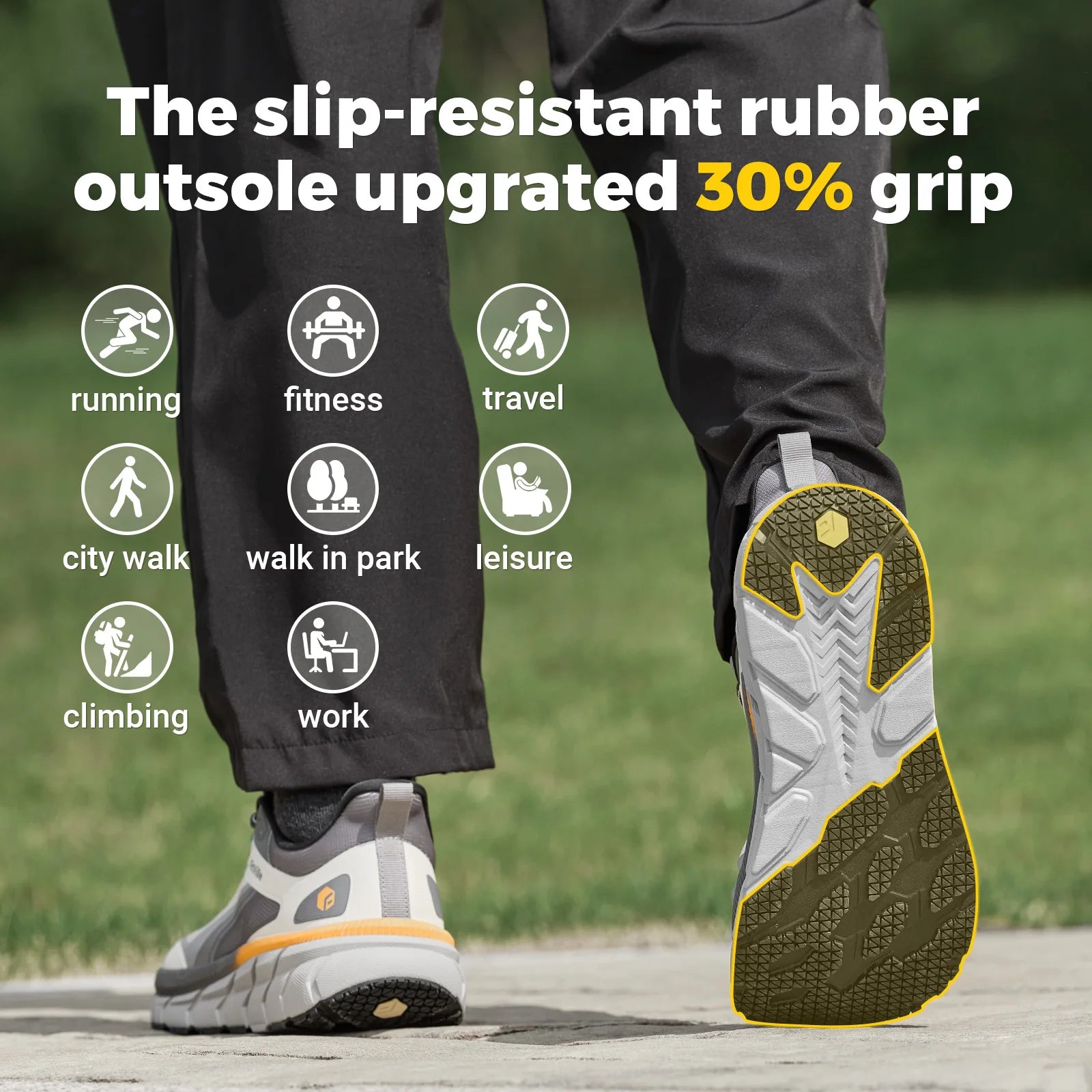 Men's Wide Well-Cushioned And Non-Slip Toe Box Sneakers - Lightweight & Breathable Running Shoes For Swollen feet
