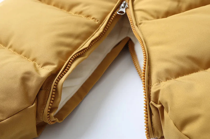 NIEUWE winterskikledingset voor kinderen, 2 stuks, jongens, dikke bontvoering, capuchonjassen + overalls, meisjes, warm sneeuwpak, 2-5 jaar, unisex