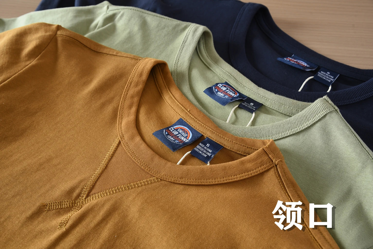 2025 Zomer Nieuw Amerikaans Retro Korte Mouw O-hals Effen Kleur T-shirt Heren Eenvoudige Mode 100% Katoen Gewassen Casual Jeugd Tops