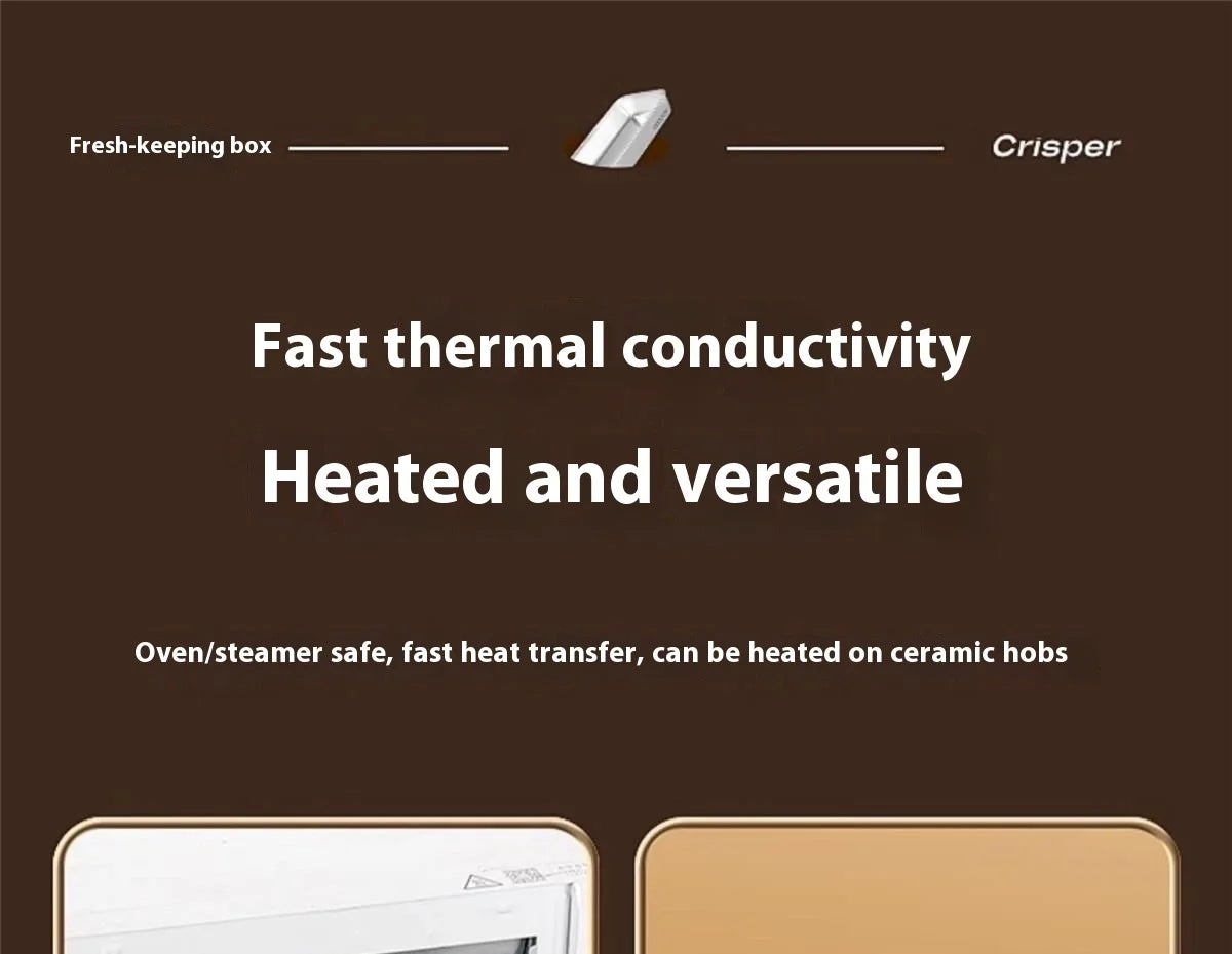 201 Stainless Steel Airtight Dumpling Storage Container with Lid - FoodGrade FreezerSafe Box for Meal Prep & Fridge Organization