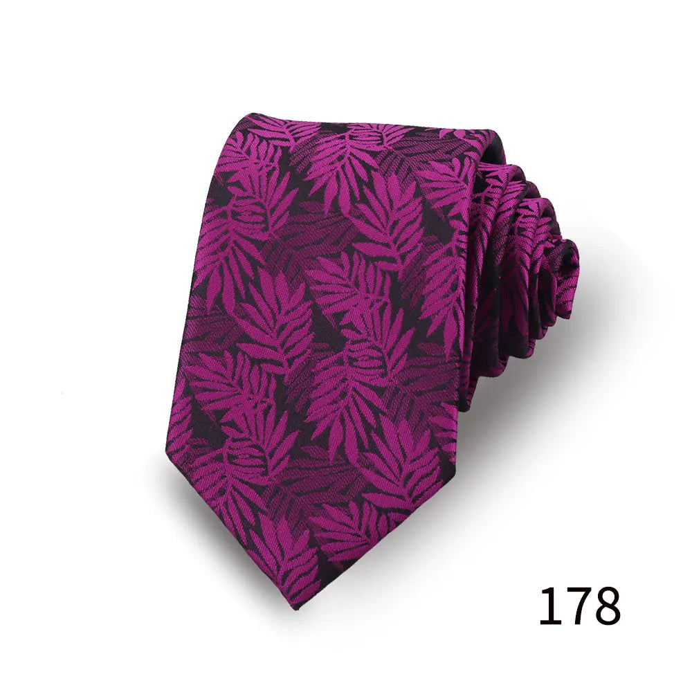 Men's Luxury Paisley Necktie Floral Wedding Style Business Tie Polyester 146x7.5cm Gift for Adult Male Occasions