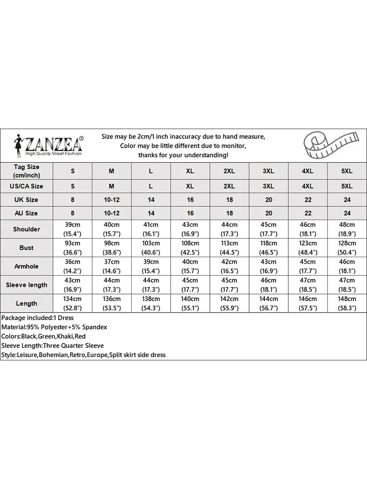 2025 Spring 3/4 Sleeve Maxi Dress Turn-down Collar Holiday Shirt Dress Loose Casual Floral Printed Women Vintage Vestidos