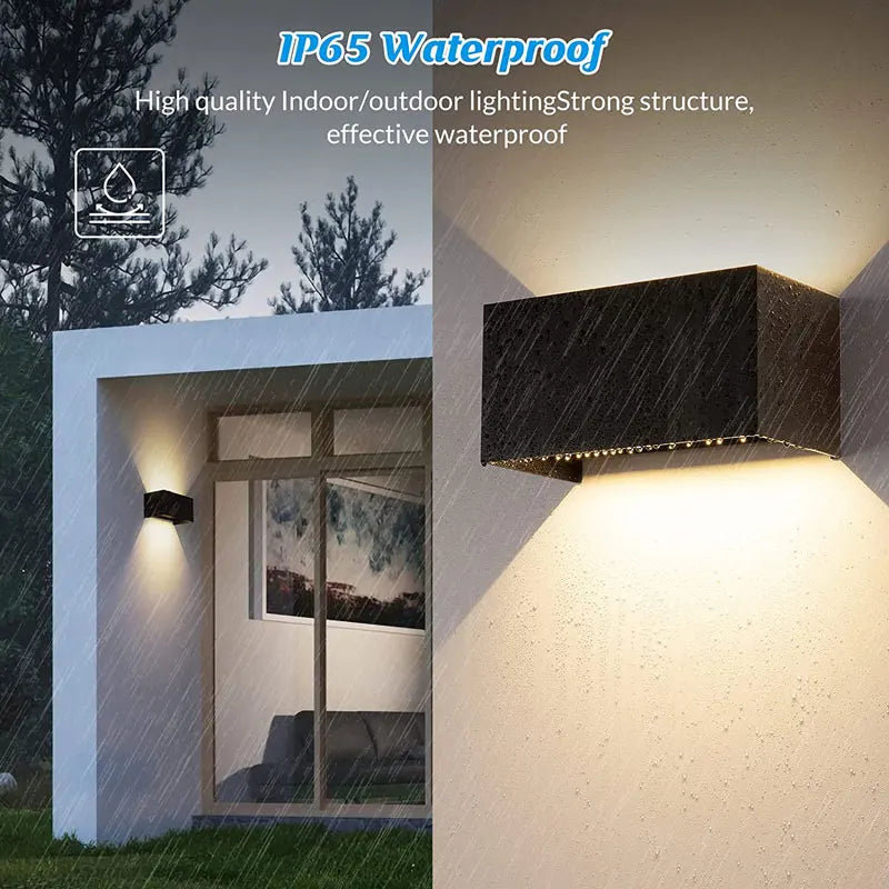 LED Wall Lamp Outdoor Waterproof IP65 Interior Wall Light Porch Garden Lights Living Room Street Corridor Stairs Lighting 24W