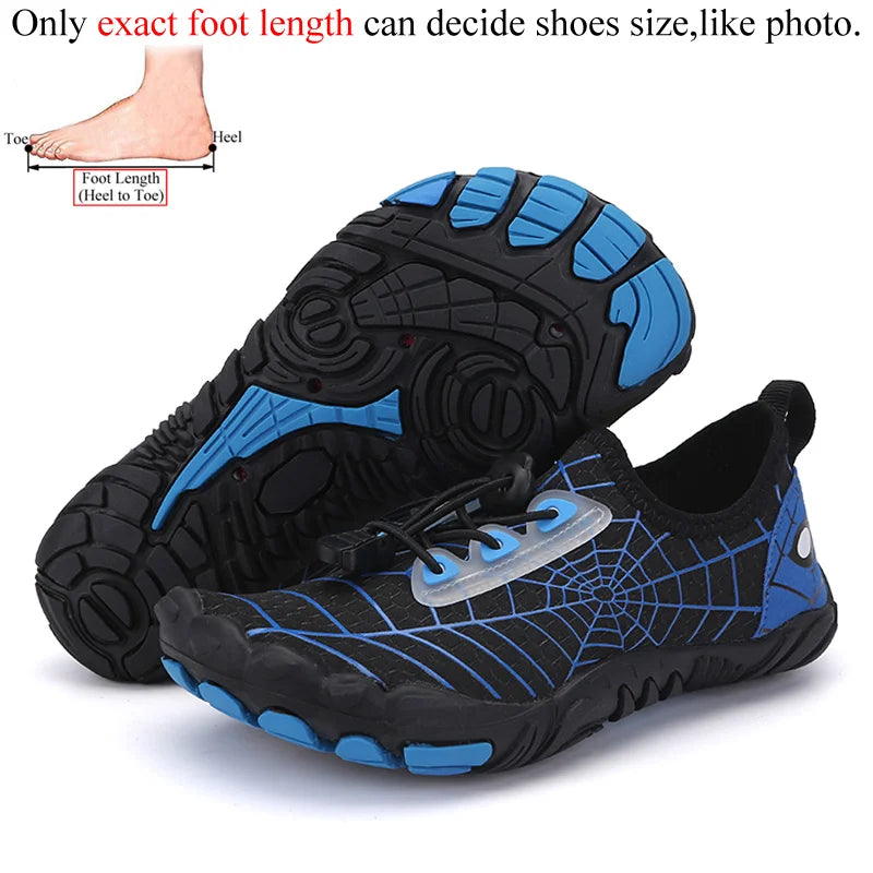Kids Aqua Beach Water Shoes – Non-Slip Barefoot Swim Shoes for Children & Babies Summer Pool and Beach Footwear
