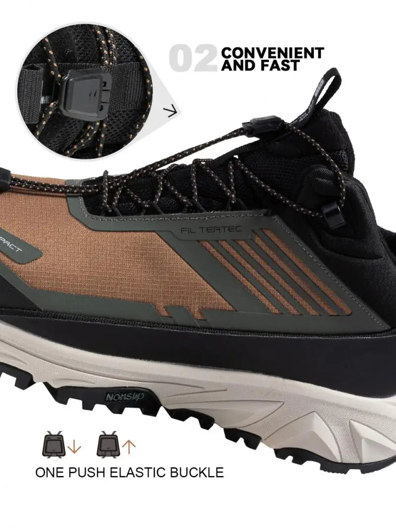 Men's Warm Hiking Shoes For Lightweight Walking - Suitable For Outdoor With Waterproof & Non-Slip Feature