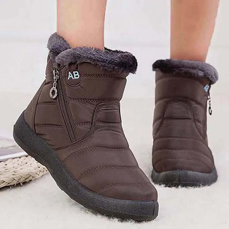 Snow Boots Women Comfortable Ladies Shoes Waterproof Shoes For Women Zipper Women Shoes Soft Keep Warm Winter Boots Botas Mujer