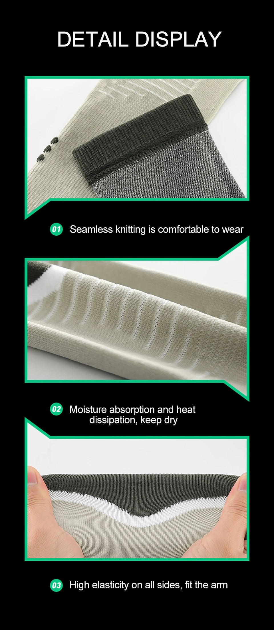 2 stuks sportarm compressiemouwen, bescherming voor hardlooparmen, fitness, basketbal elleboogbeschermers, sport, fietsen, armwarmers
