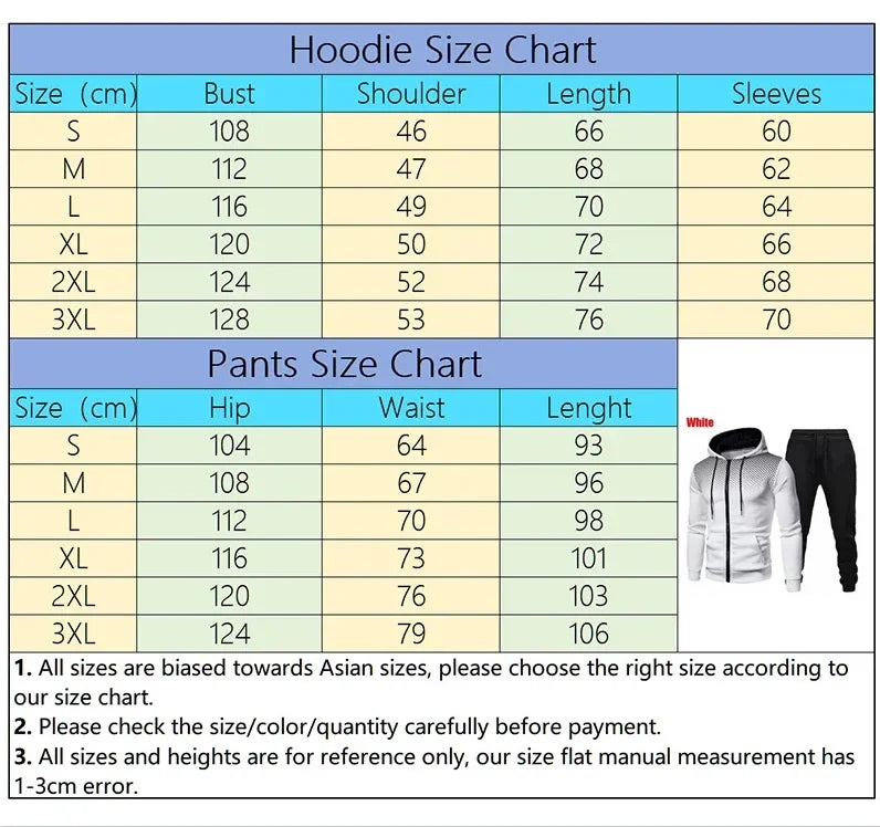 Men’s Hoodie and Jogger Tracksuit Set – Long Sleeve Sportswear Suit for Running, Gym & Outdoor Wear