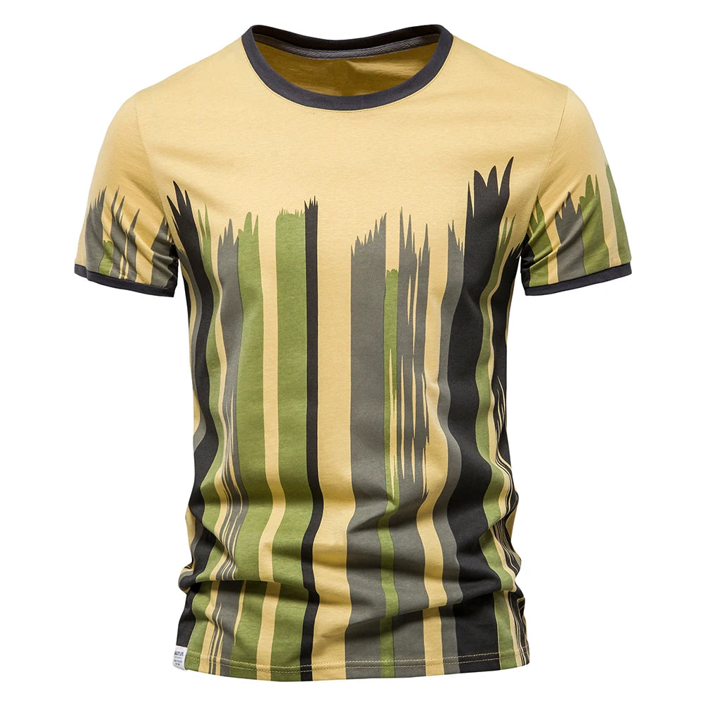 Fashion Designer Cotton T Shirt Men Short Sleeve Casual Sport Summer Tops Tee Shirts Brand Quality Men Clothing