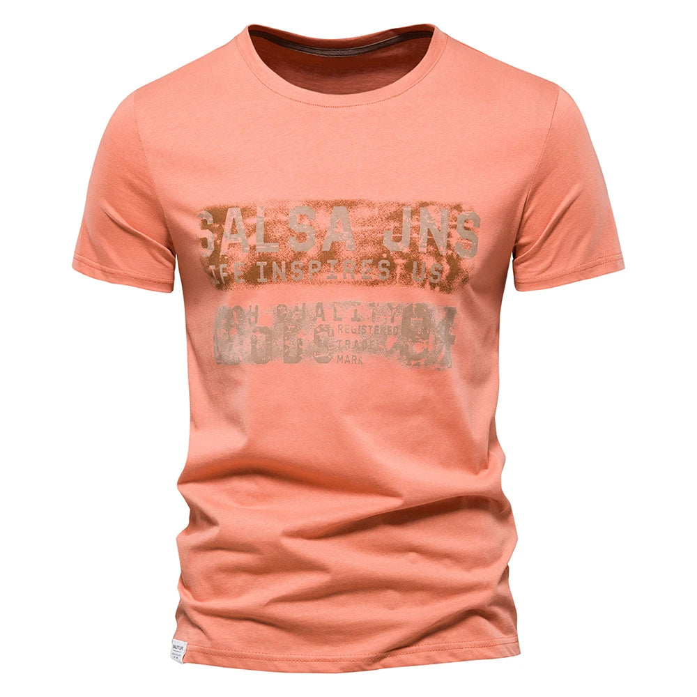 Fashion Designer Cotton T Shirt Men Short Sleeve Casual Sport Summer Tops Tee Shirts Brand Quality Men Clothing
