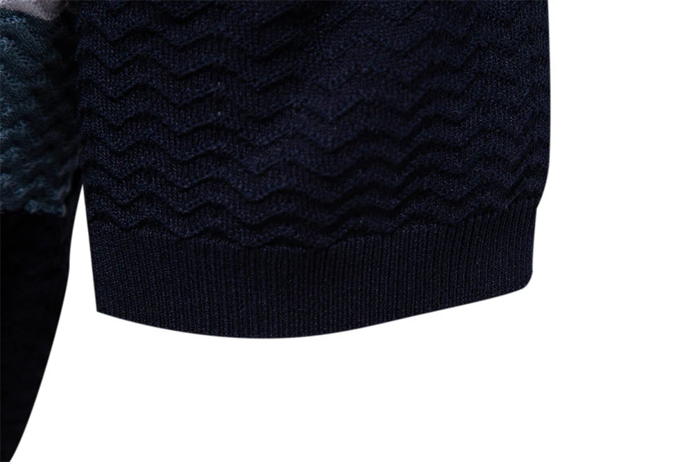 2024 Neues Sommer-Poloshirt mit strukturiertem Rippenstrick für Herren, kurzärmelig, atmungsaktiv und cool