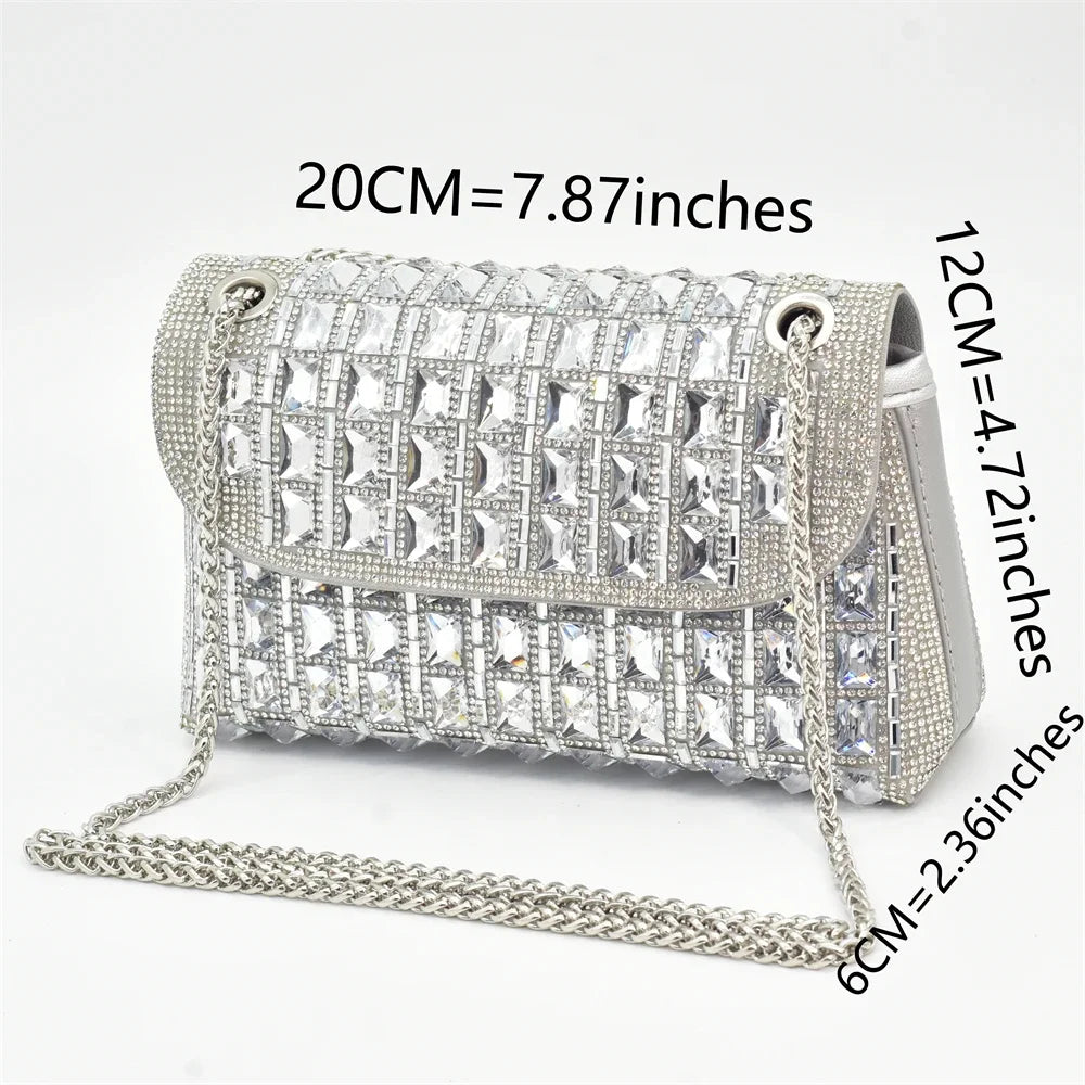 Italian Design Elegant Evening Shoes and Bag Set African Crystal Comfortable Shoes and Bag Commuter Women's Shoes