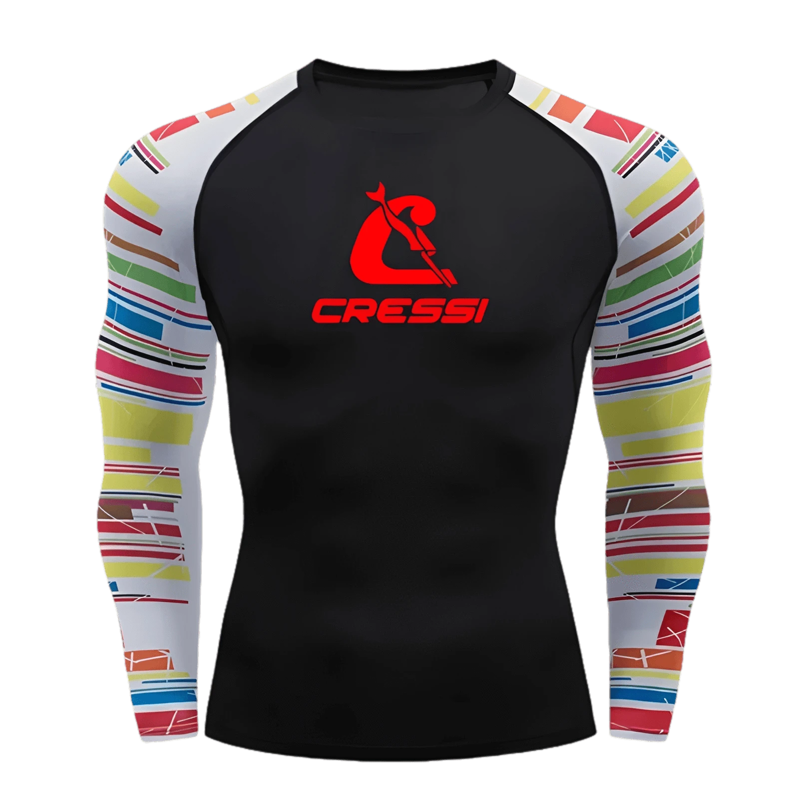 Men’s UPF 50+ Long Sleeve Rash Guard – Quick-Dry Breathable Surf & Swim Shirt for Water Sports & Gym Training